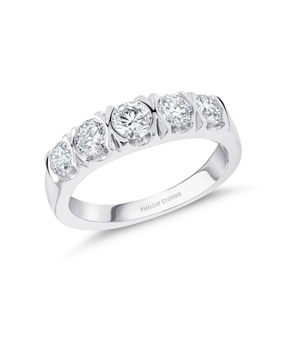 1.20ct Graduated Diamond Set Eternity Band – Platinum