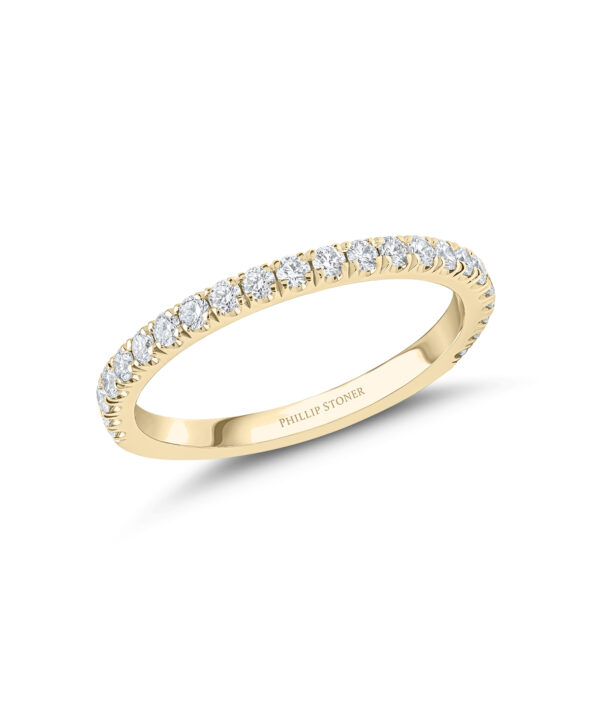 0.40ct Claw Set Round Brilliant Diamond Band – 18ct Yellow Gold