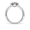 0.90ct D SI1 Round Brilliant Diamond Thea Halo Ring - Image 2
