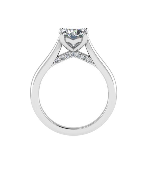 1.01ct D SI2 Round Brilliant Diamond Solitaire Ring - Image 2