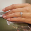 0.90ct D SI1 Round Brilliant Diamond Thea Halo Ring - Image 4